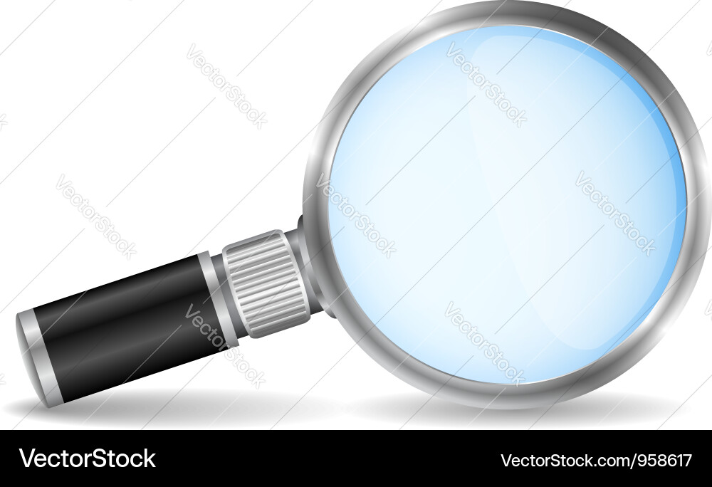 Vergrößern von Glas Vektorbild