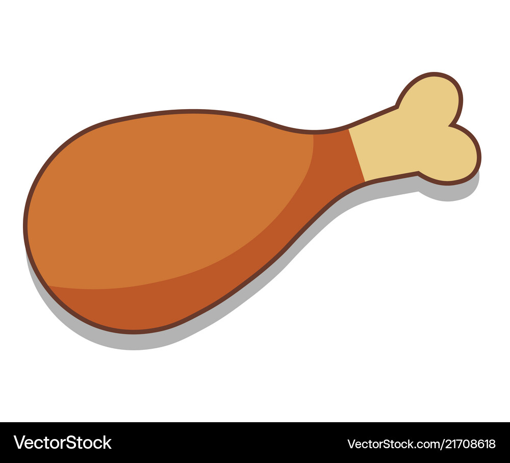 Chicken Drumstick Isolated On White Background Fried Chicken Leg Leftover  For Waste Food Concept Illustration Chicken Thighs Icon Fried Food Waste  Food From Leftover Chicken Drumstick Stock Illustration - Download Image  Now -, image size:1000x908