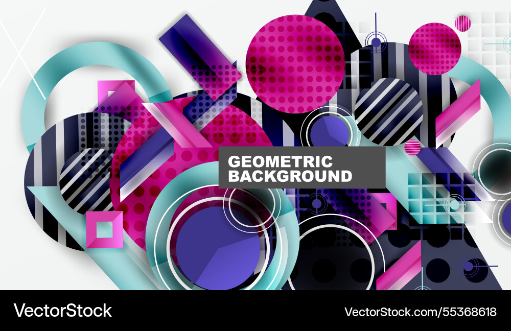 Dynamic complex geometric abstract background Dynamic complex geometric abstract background vector image