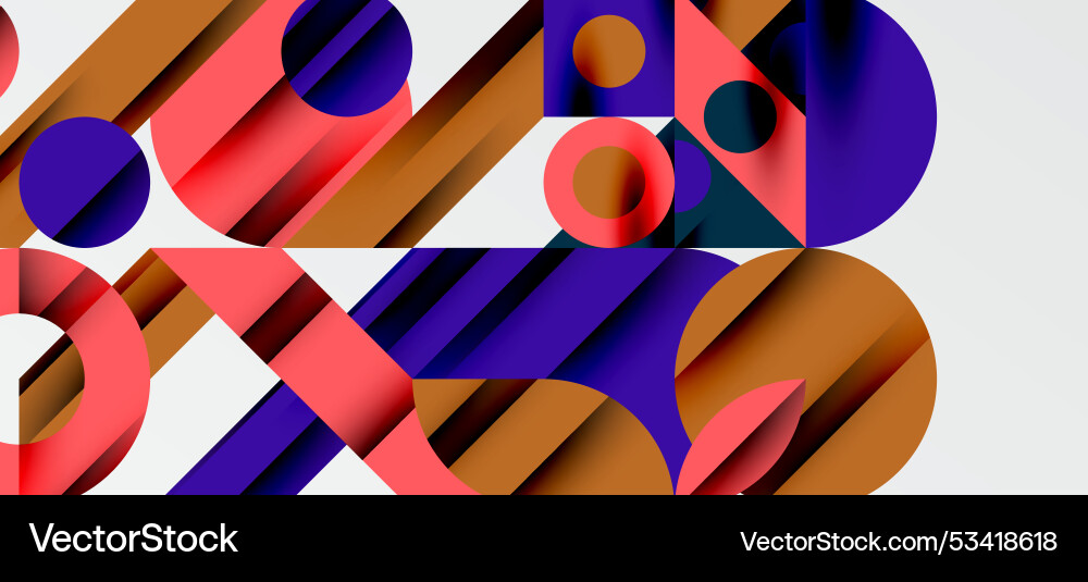 Geometric neo patterns abstract background Vector Image