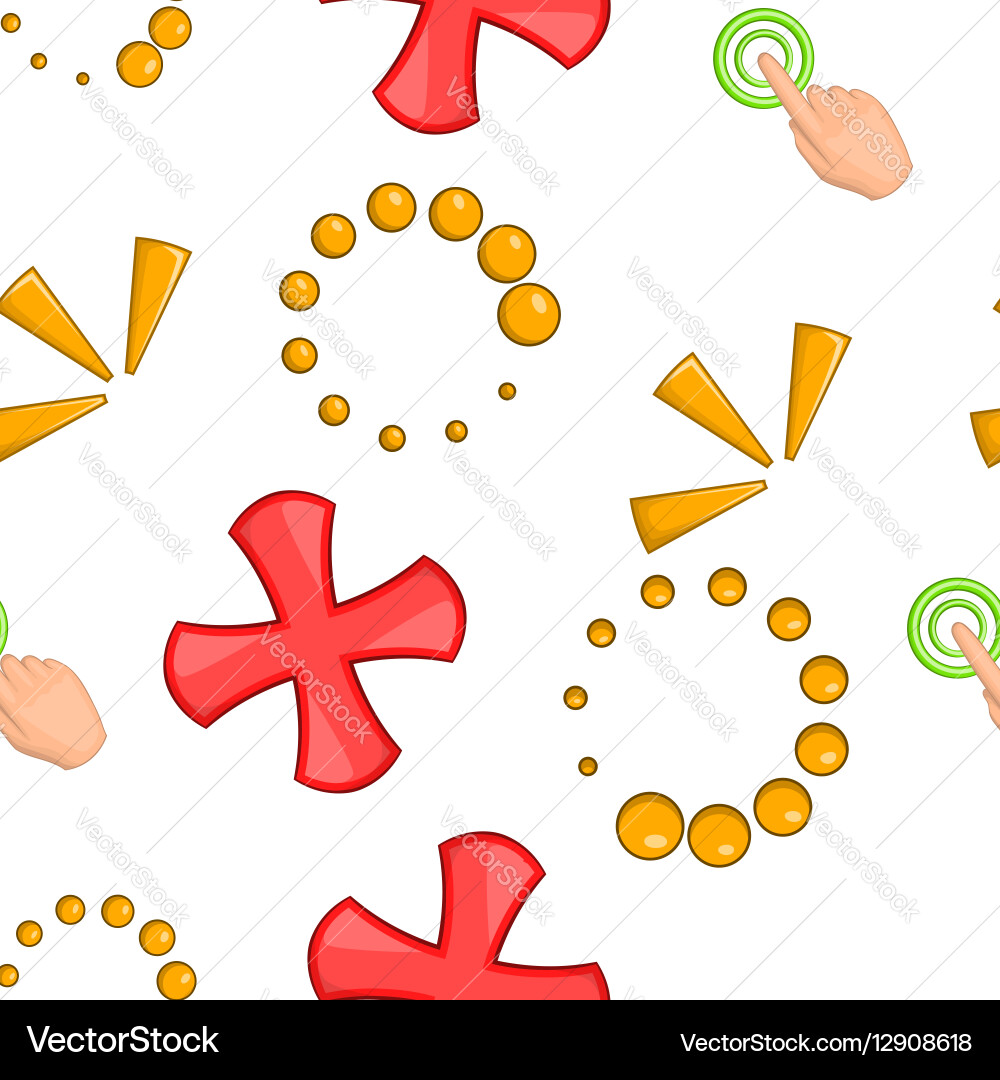 Mouse pointer pattern cartoon style vector image