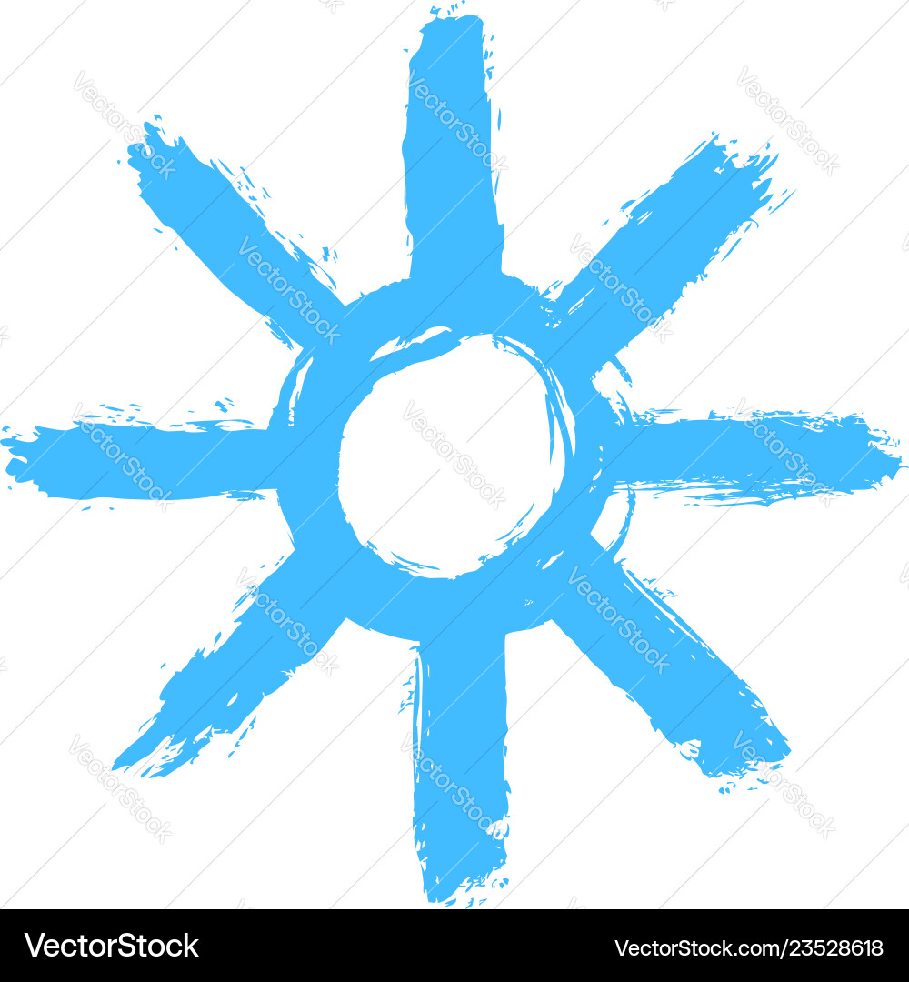 One of twenty snowflakes that are included in set One of twenty snowflakes that are included in set Vector Image