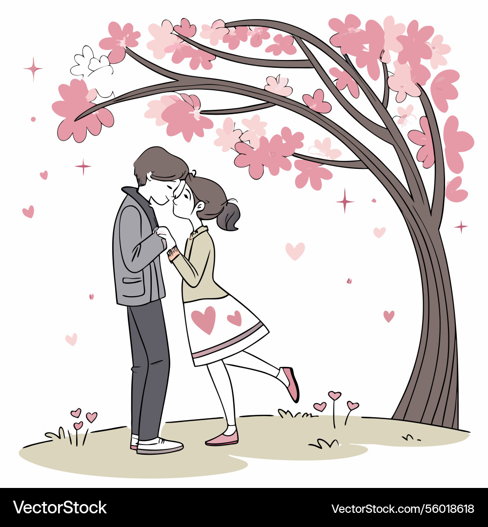 Romantische Valentine Paar Silhouette Kunst Romantische Valentine Paar Silhouette Kunst vektorbild