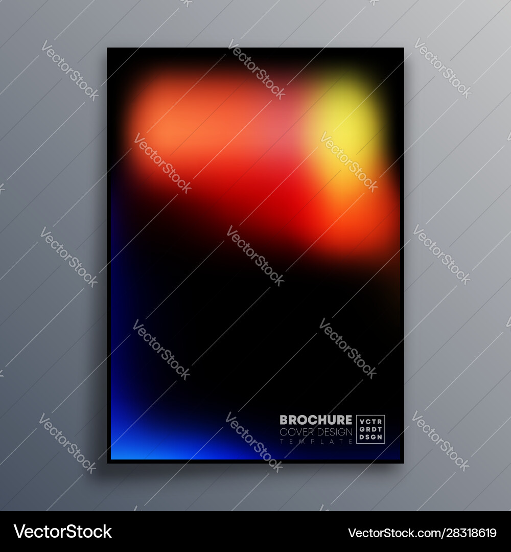 Abstract poster design with colorful gradient Abstract poster design with colorful gradient vector image