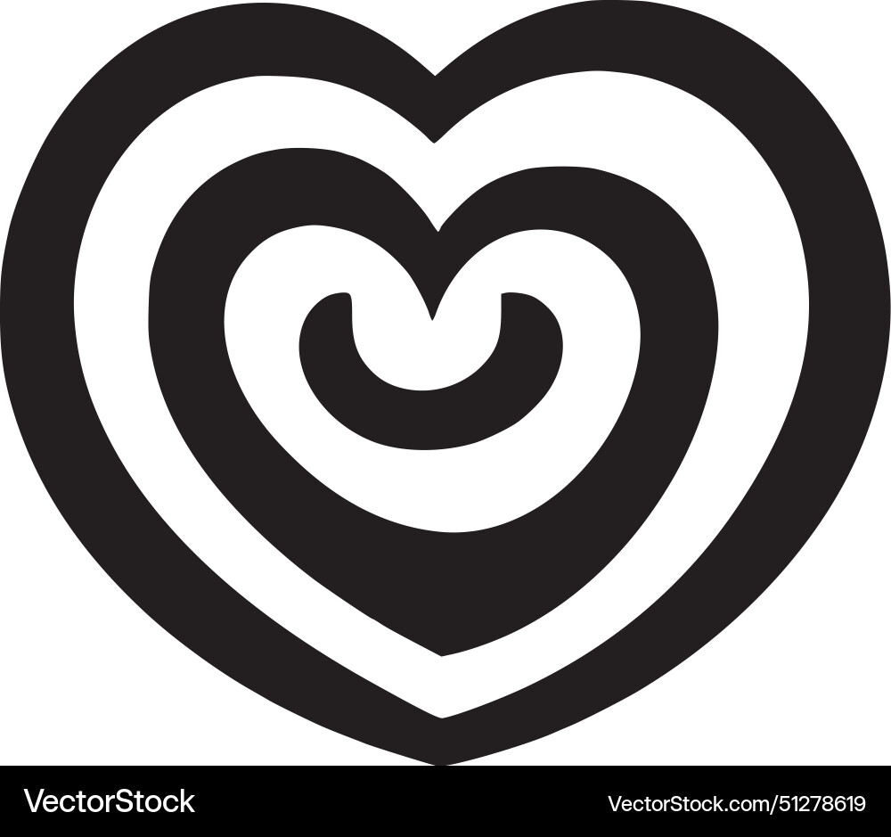 Heart - high quality logo ideal for t-shirt Vector Image