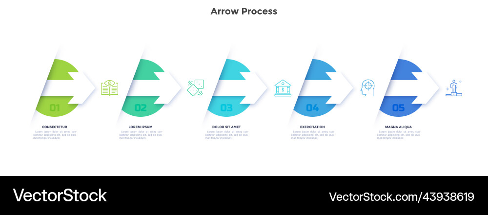 Modern infographic template vector image