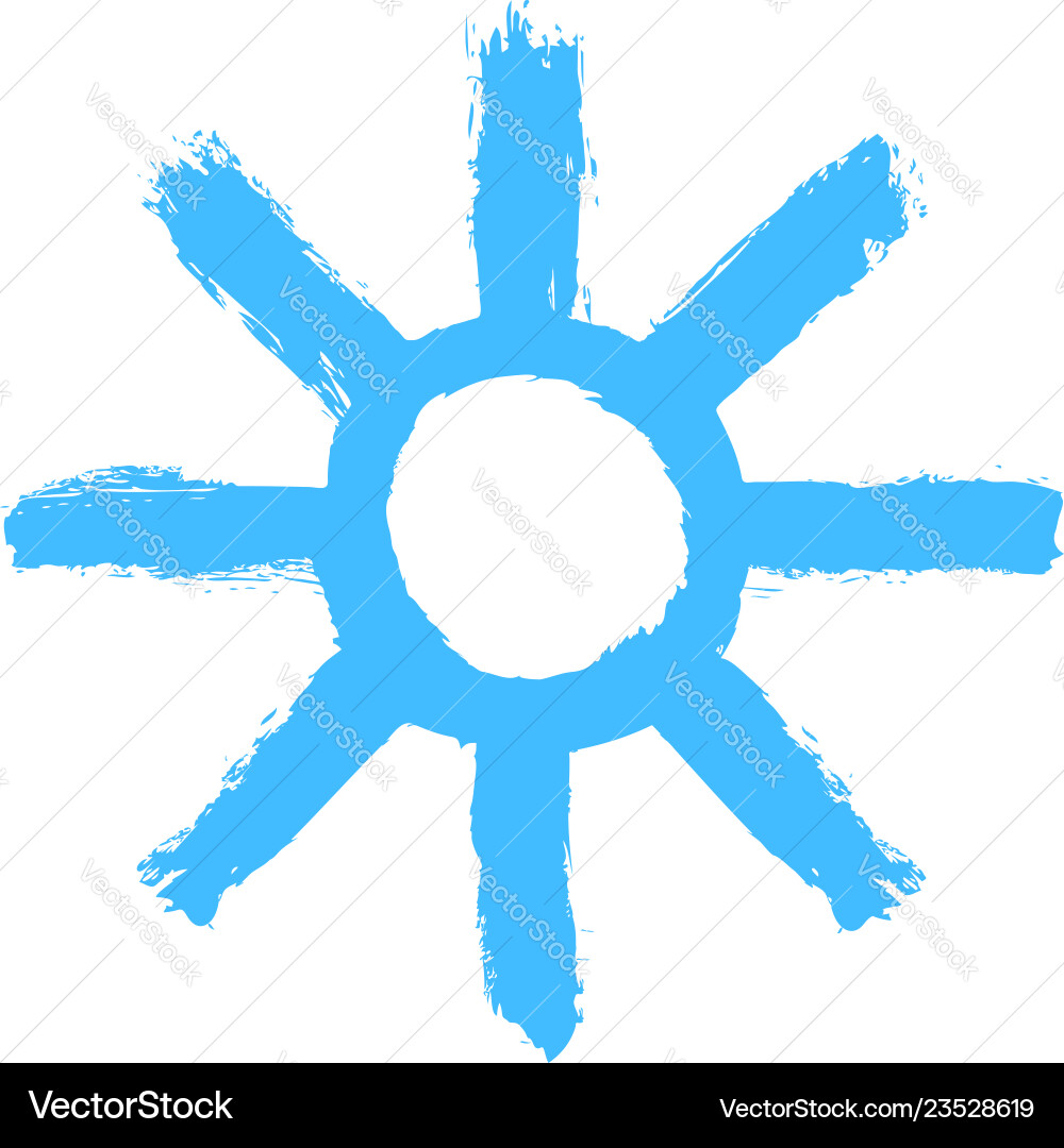 One of twenty snowflakes that are included in set One of twenty snowflakes that are included in set vector image