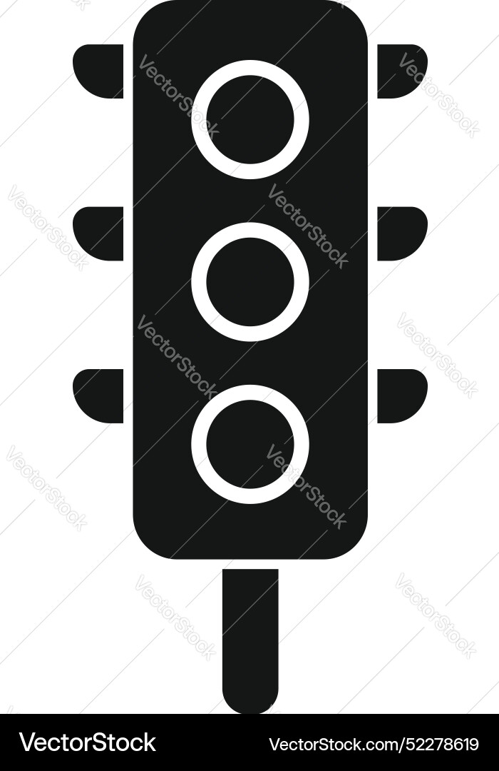 Traffic light icon showing stop and go signals Vector Image