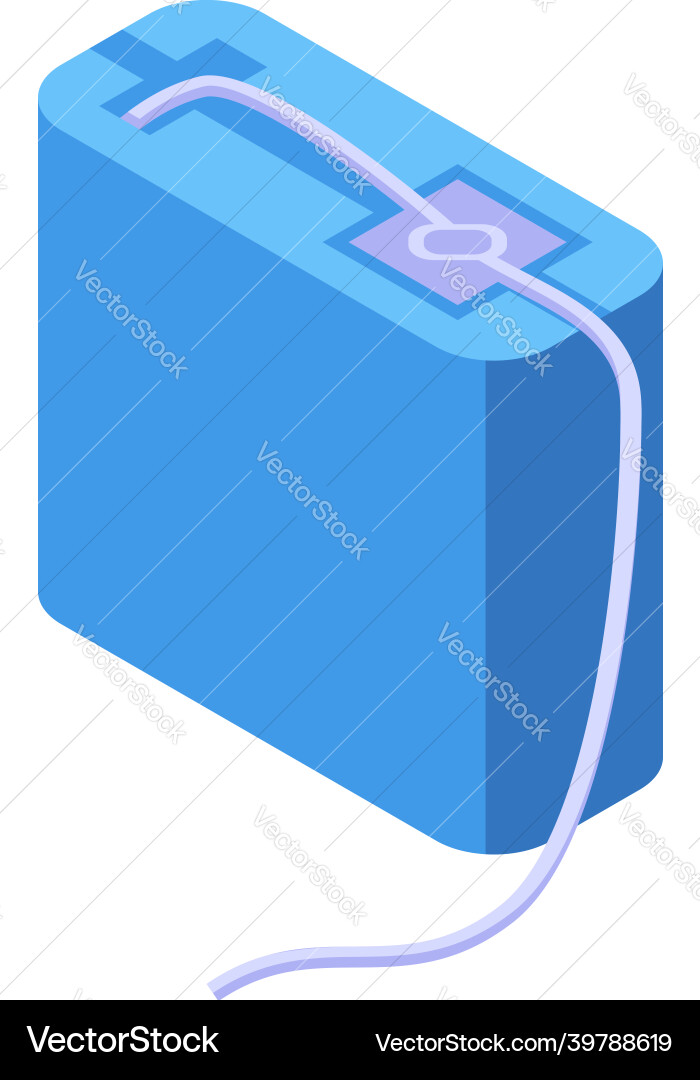 Zahnfell-Box-Ikone isometrischer Zahn Zahnfell-Box-Ikone isometrischer Zahn vektorbild