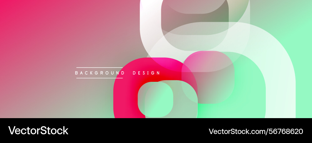 Abstract colorful background overlapping shapes Vector Image