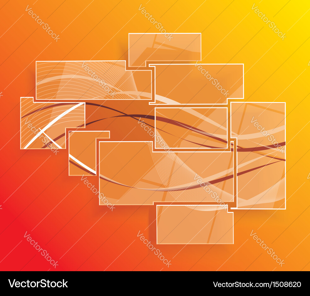 Orange Abstract Website Pattern Vector Image
