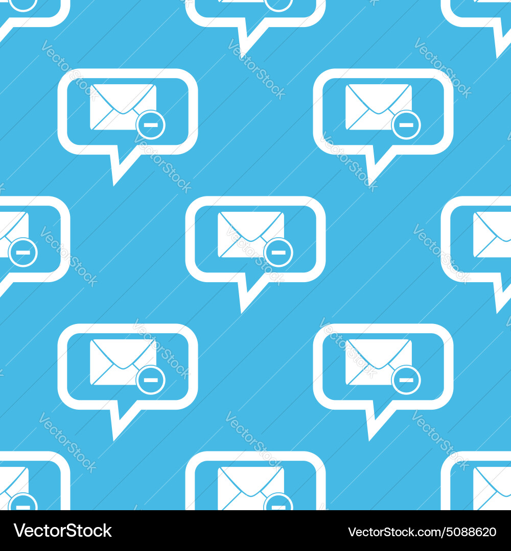 Remove letter message pattern vector image