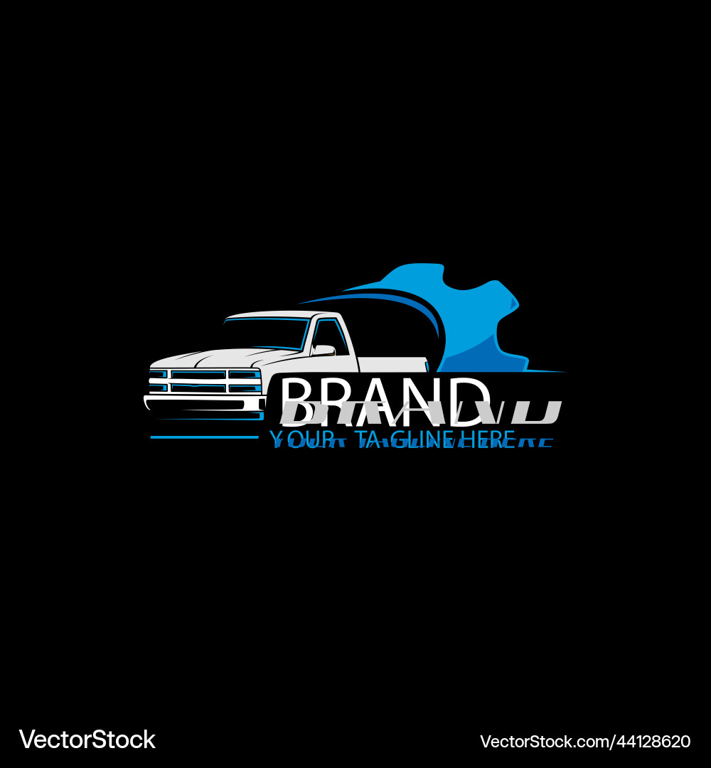 Rugged Pickup Logo (44128620) – Royalty-Free Vector | VectorStock, image size:1000x1080