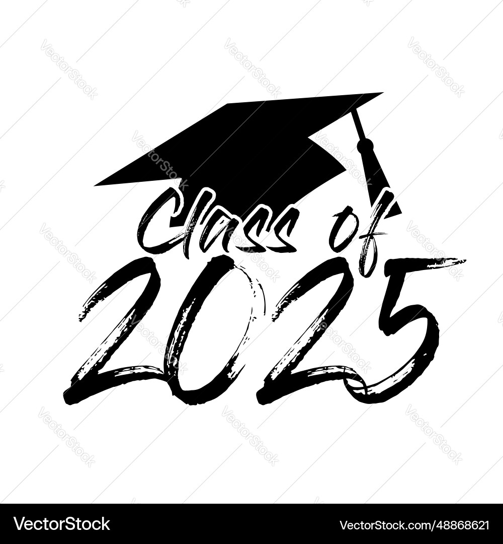 Class of 2025 design Royalty Free Vector Image