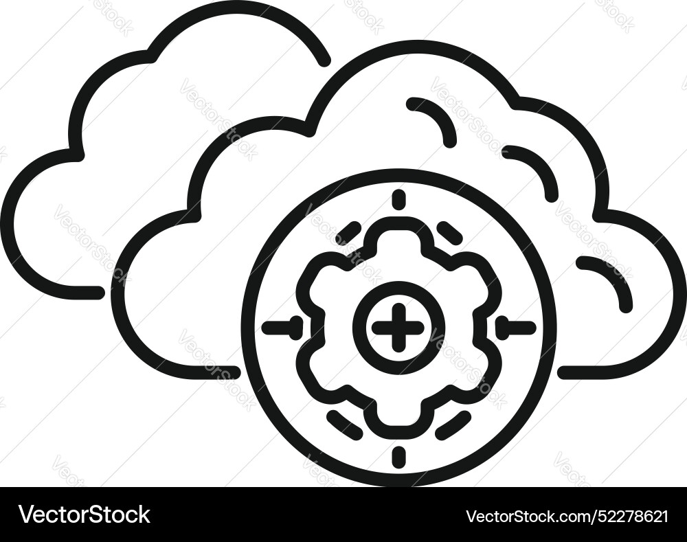 Cloud computing optimization targeting business Cloud computing optimization targeting business vector image