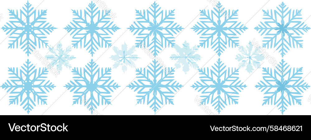 Delicate Winter Snowflake Pattern Vector Image