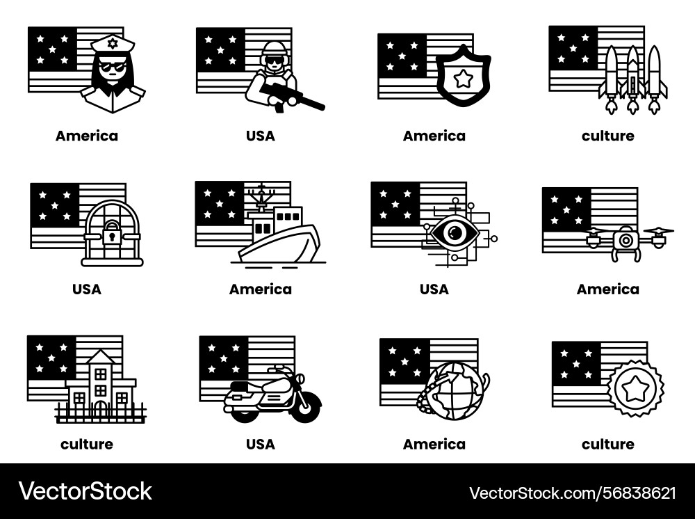 Image is a collection of flags from different Image is a collection of flags from different Vector Image