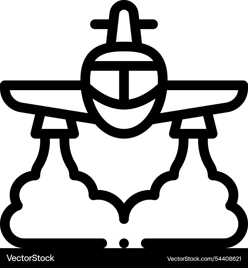 Irrigation icon thin linear style design isolated Irrigation icon thin linear style design isolated vector image