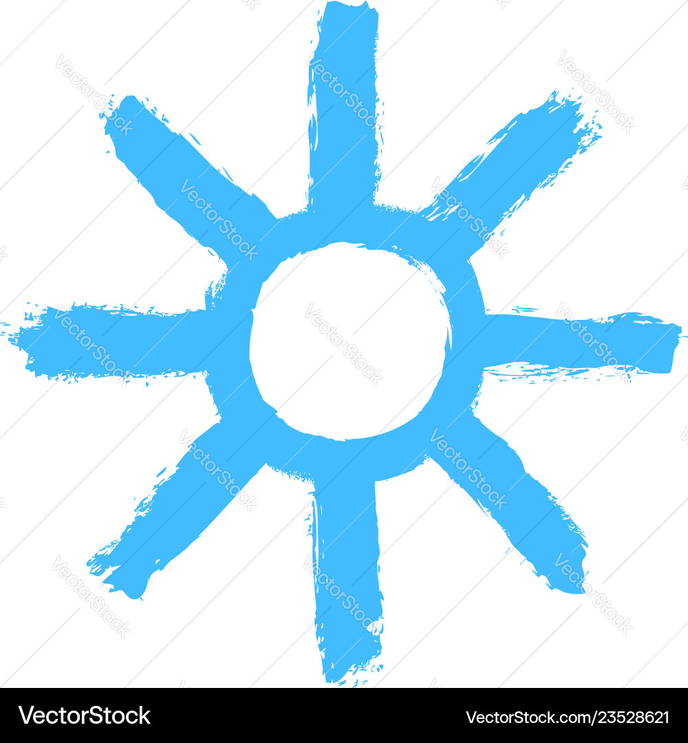 One of twenty snowflakes that are included in set One of twenty snowflakes that are included in set vector image