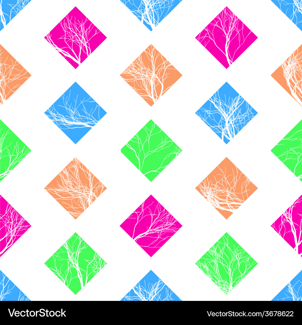 Abstract colorful squares seamless pattern vector image