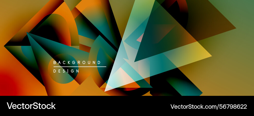 Abstract geometric shapes overlap creating Abstract geometric shapes overlap creating Vector Image