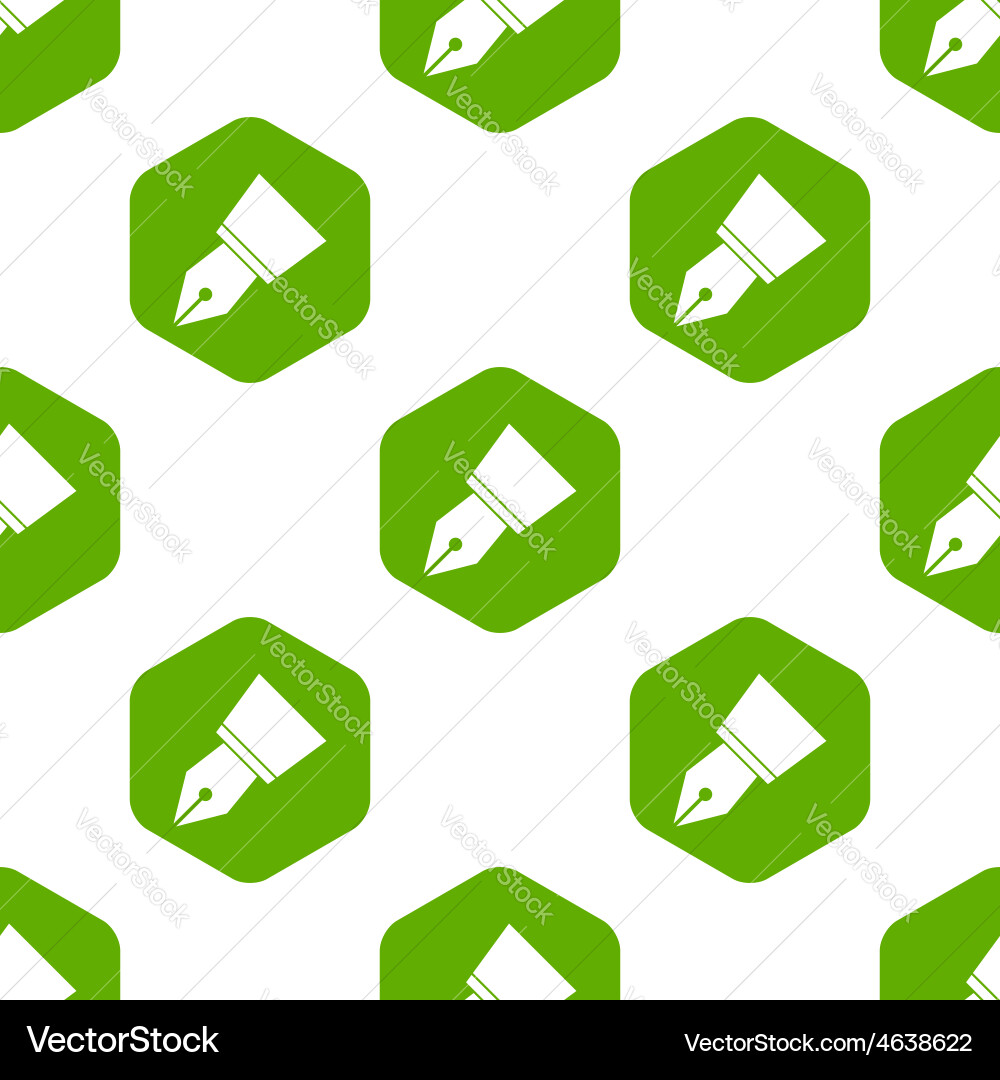 Ink pen nib pattern vector image