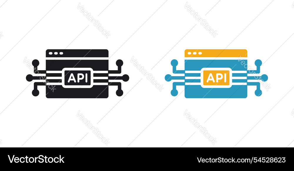 Api icon Api icon vector image