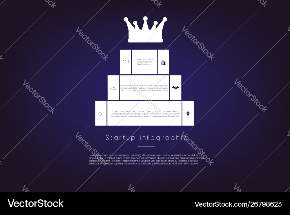 Ladder to success concept or background startup Ladder to success concept or background startup vector image