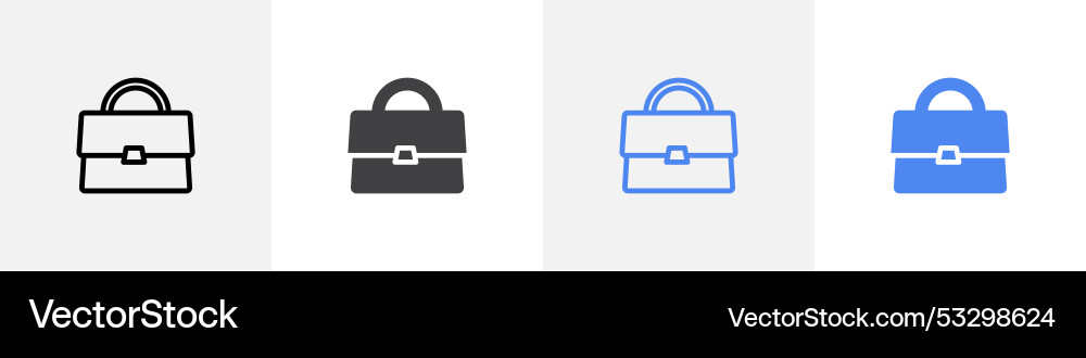 Bag icon set use for web ui or app Vector Image