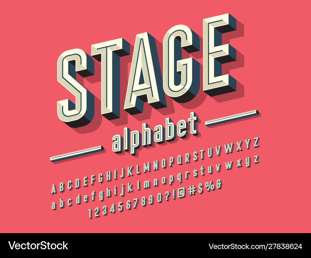 Chisel font vector image