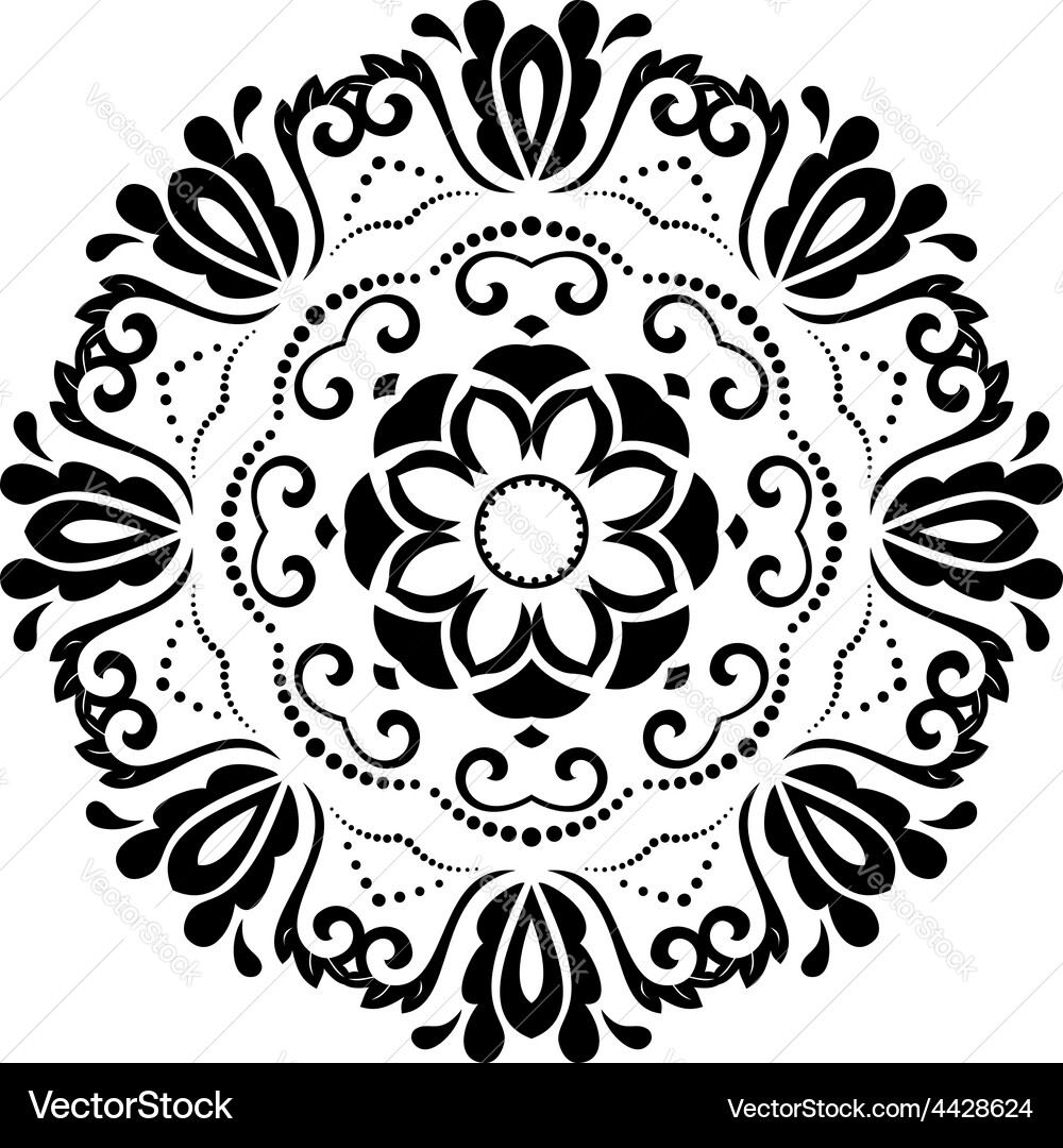 Damask orient pattern Vector Image