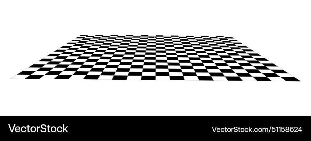 Empty chessboard plane in perspective tiled Empty chessboard plane in perspective tiled vector image