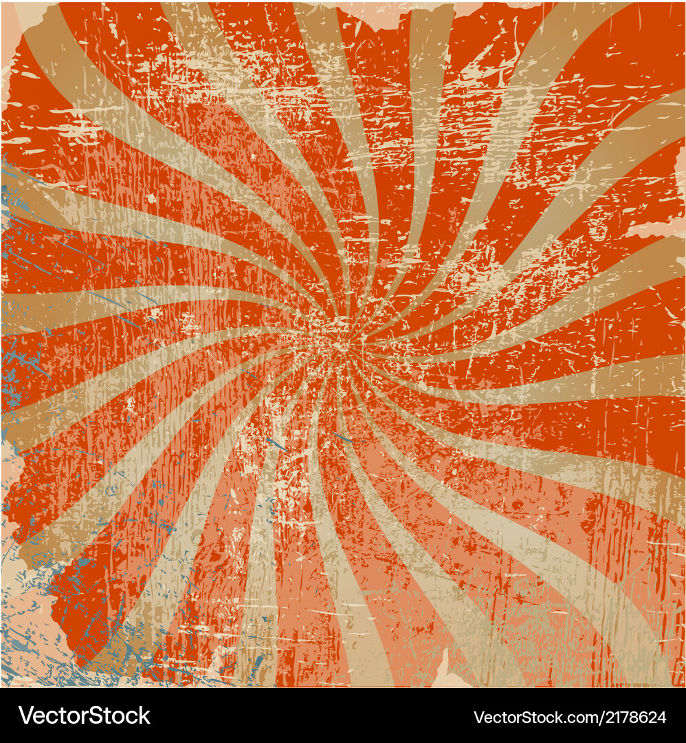 Retro Radial Stripes Vector Image