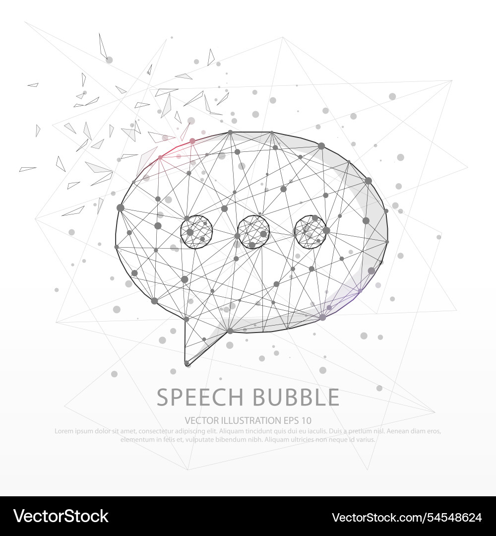 Speech bubble line and composition digitally Speech bubble line and composition digitally vector image