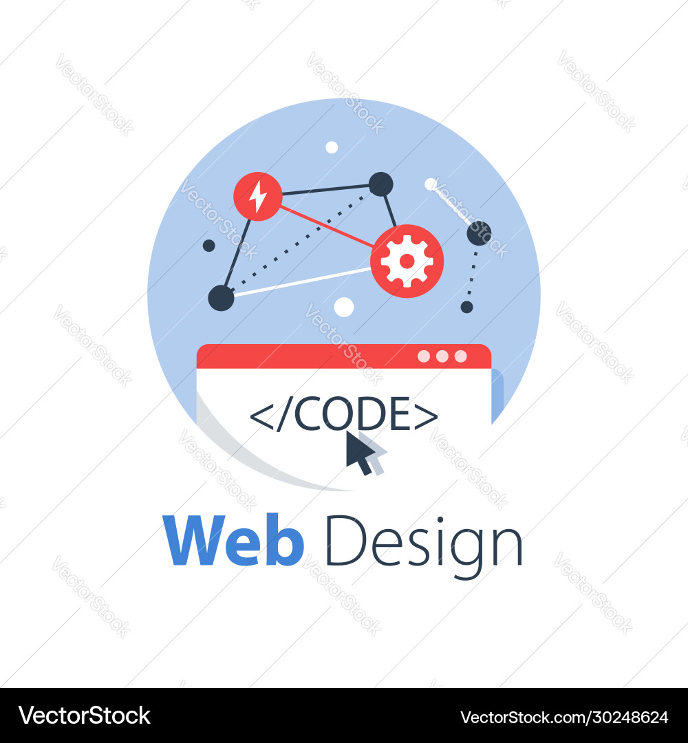Web design internet technology Vector Image