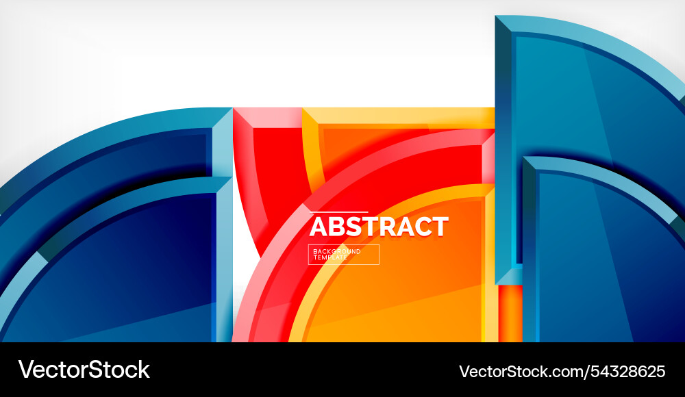 Abstract background - circles and round triangles Abstract background - circles and round triangles Vector Image