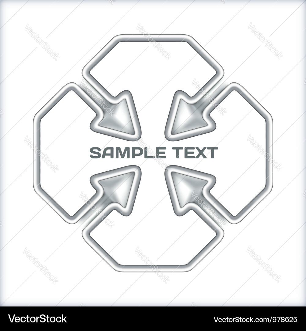 Arrows concept template Vector Image
