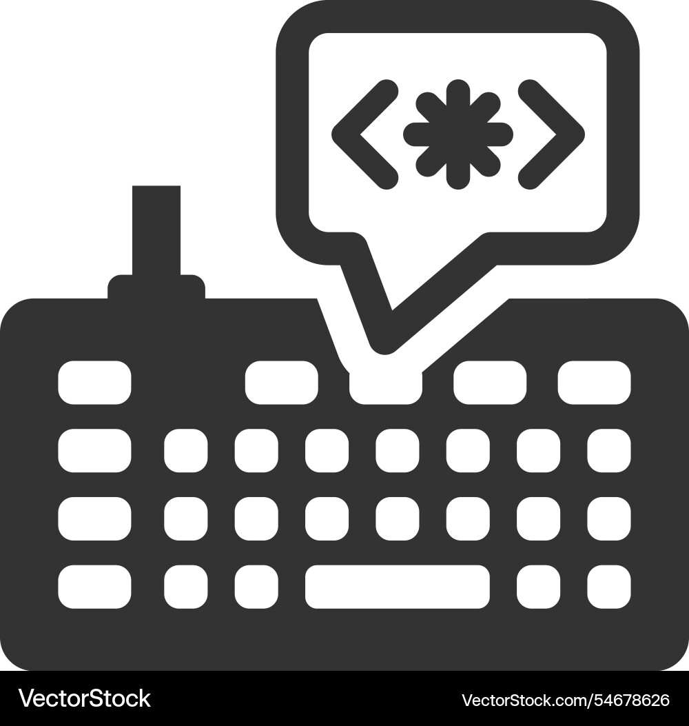 Coding icon vector image