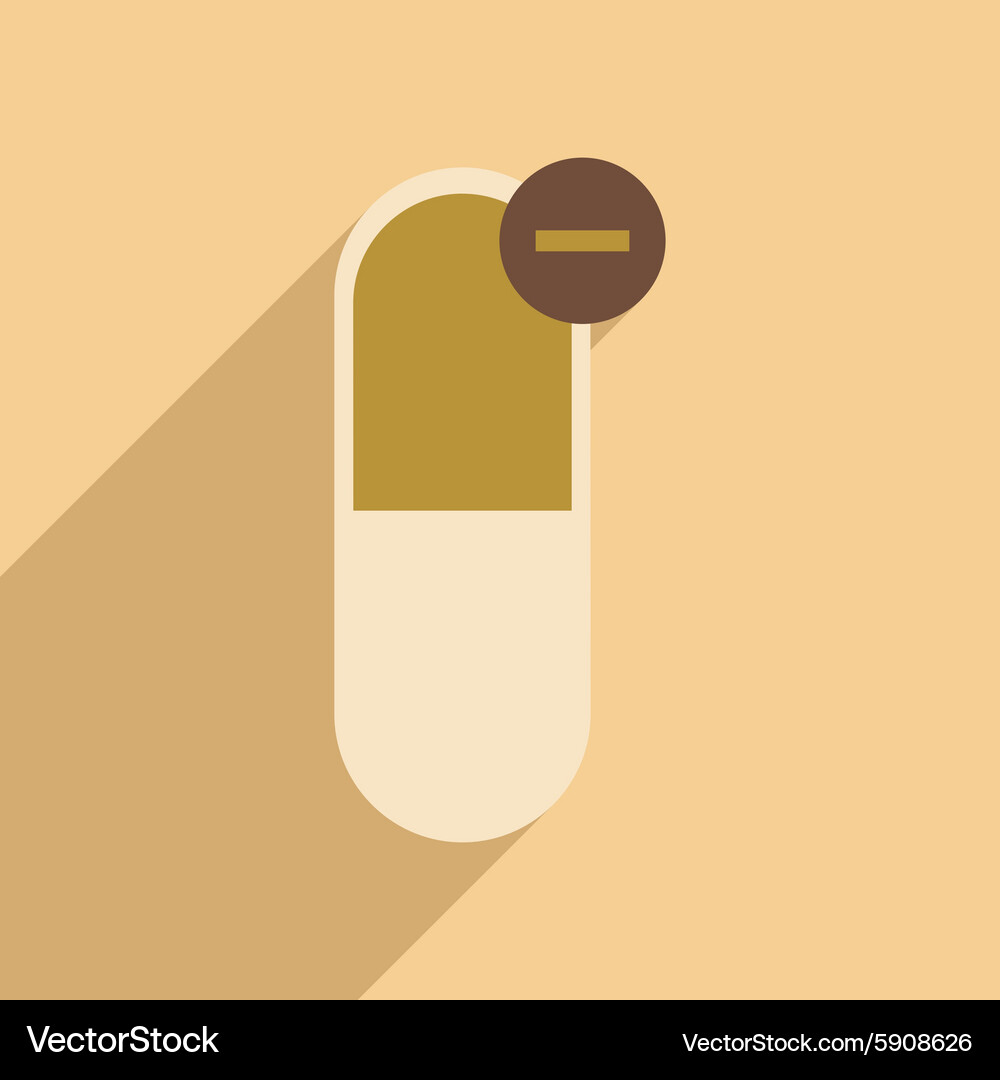 Flat with shadow icon and mobile application Vector Image