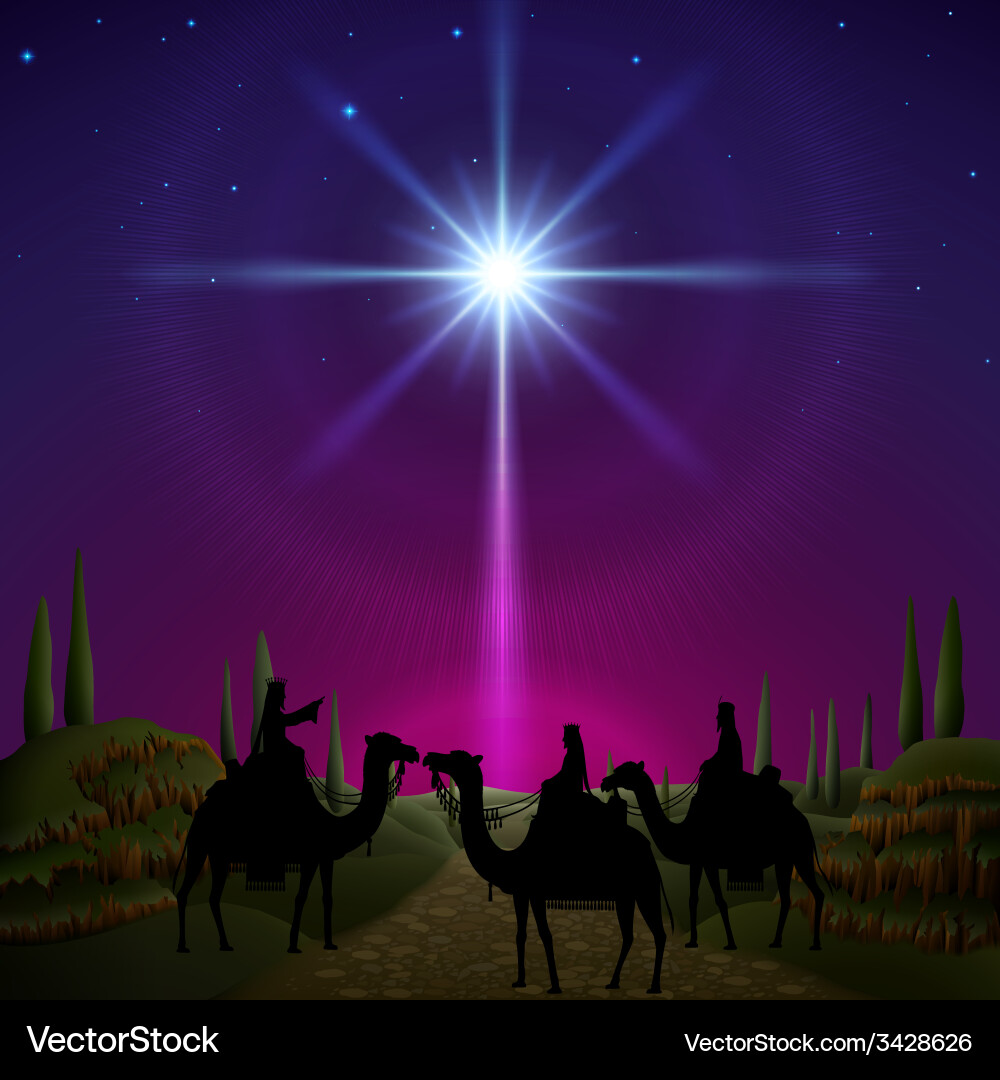 Three wise men Royalty Free Vector Image - VectorStock
