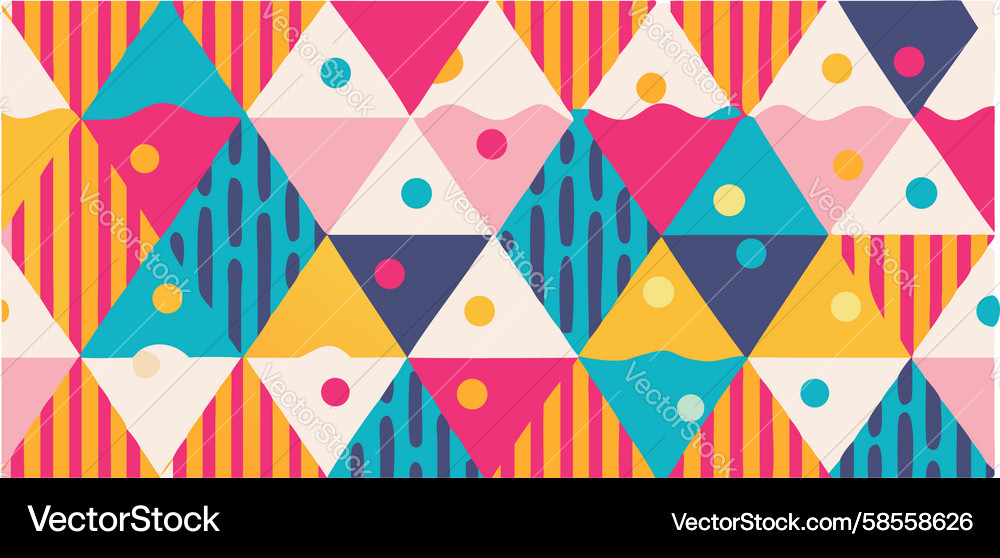 Triangular Abstract Pattern Vector Image
