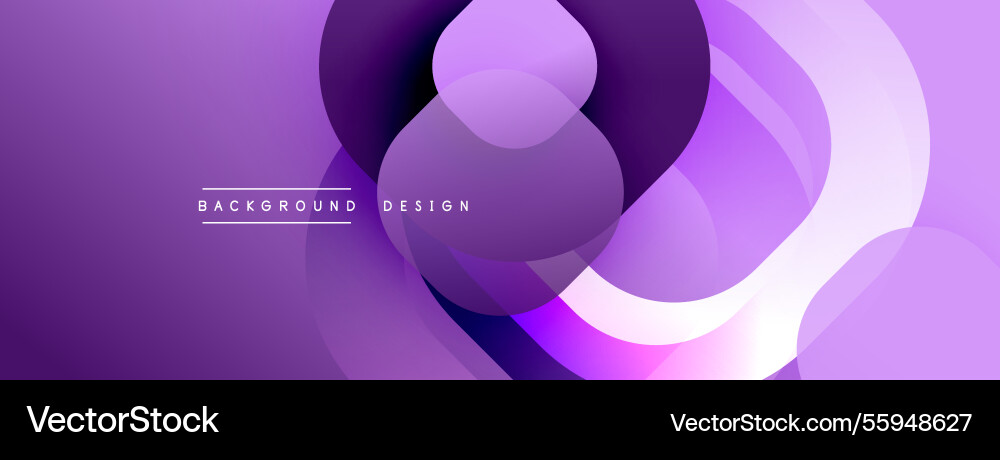 Circular abstract design with overlapping Vector Image