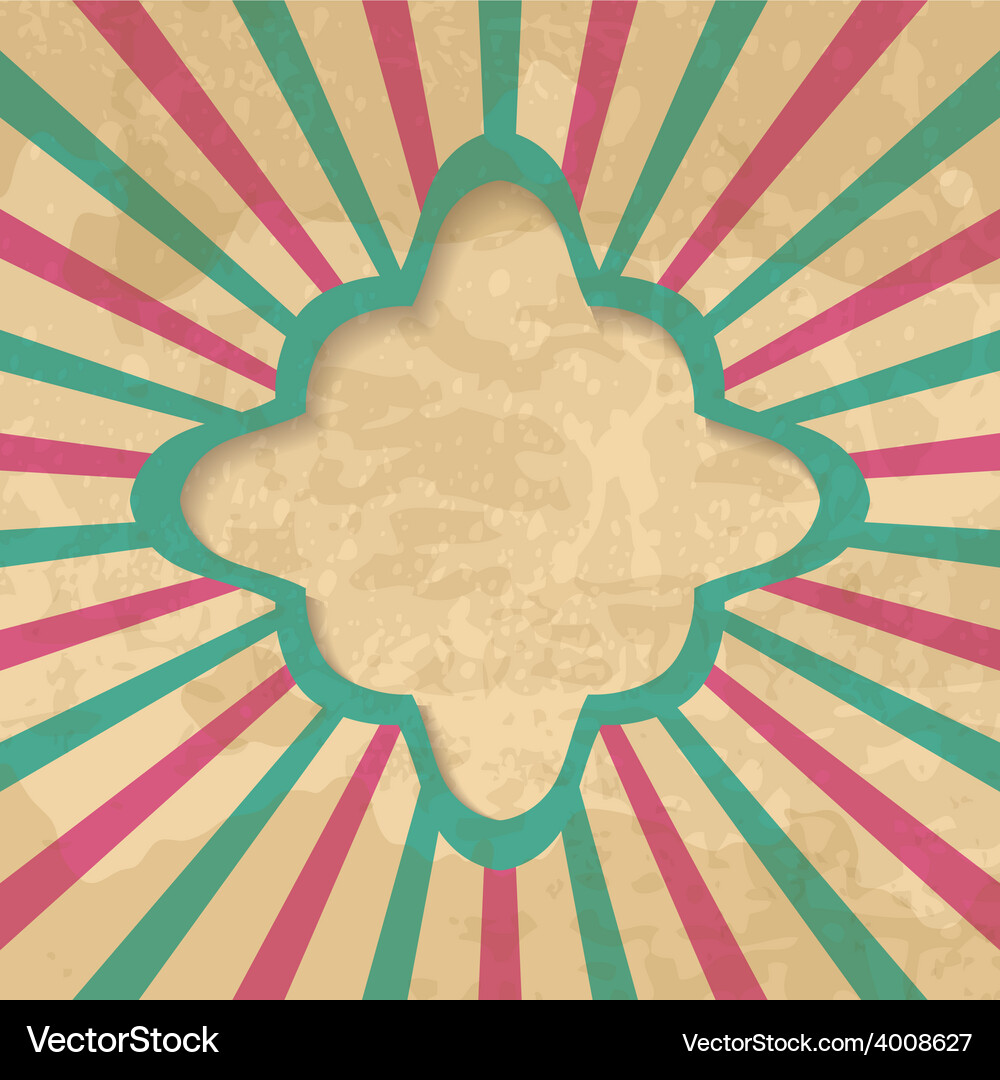 Retro Frame Background Vector Image