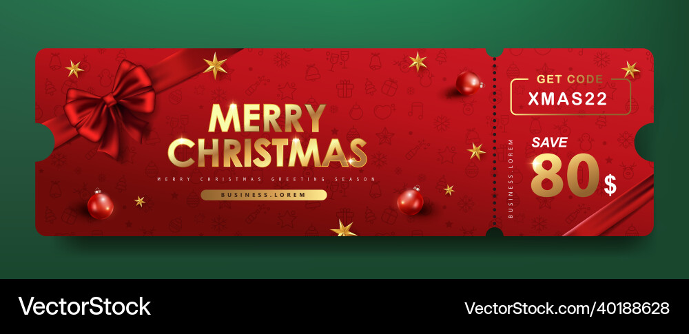 Christmas Gift Promotion Banner vector image