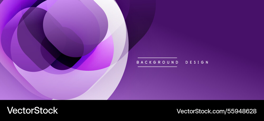 Circular abstract design with overlapping Circular abstract design with overlapping Vector Image