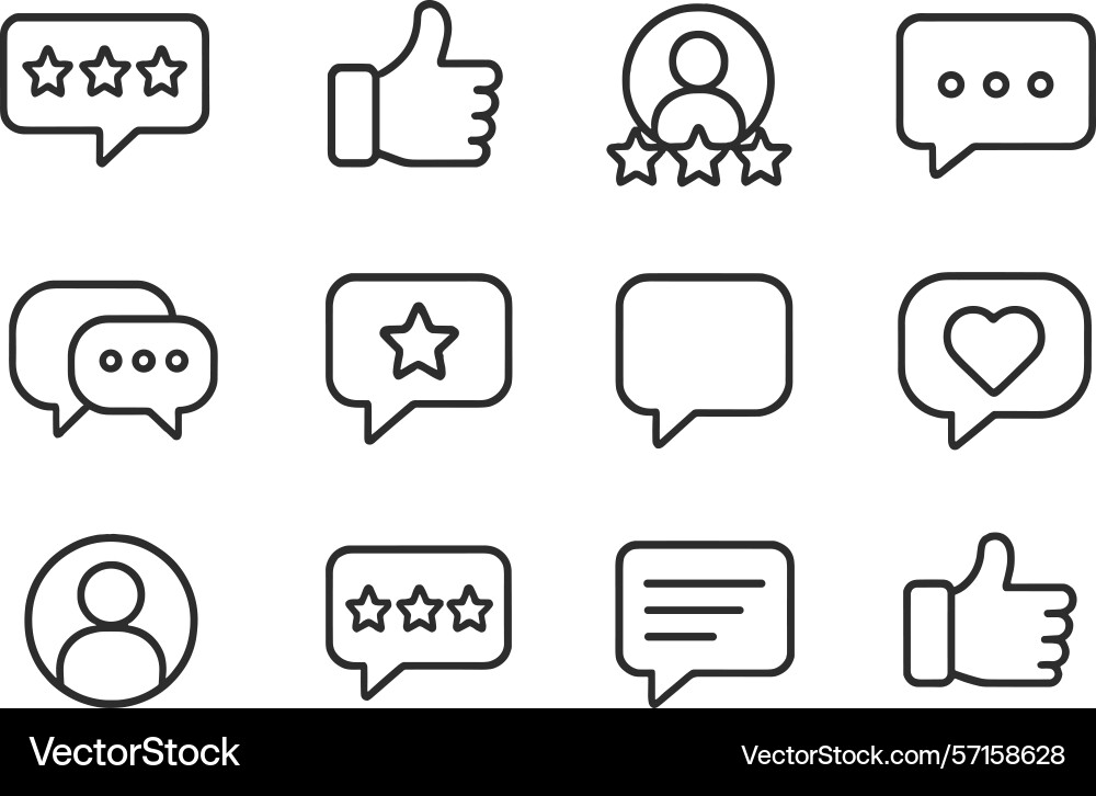 Collection of icons showcasing user Collection of icons showcasing user Vector Image