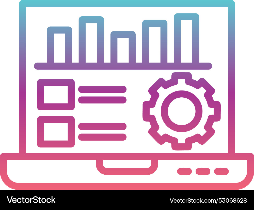 Data driven line gradient design Vector Image