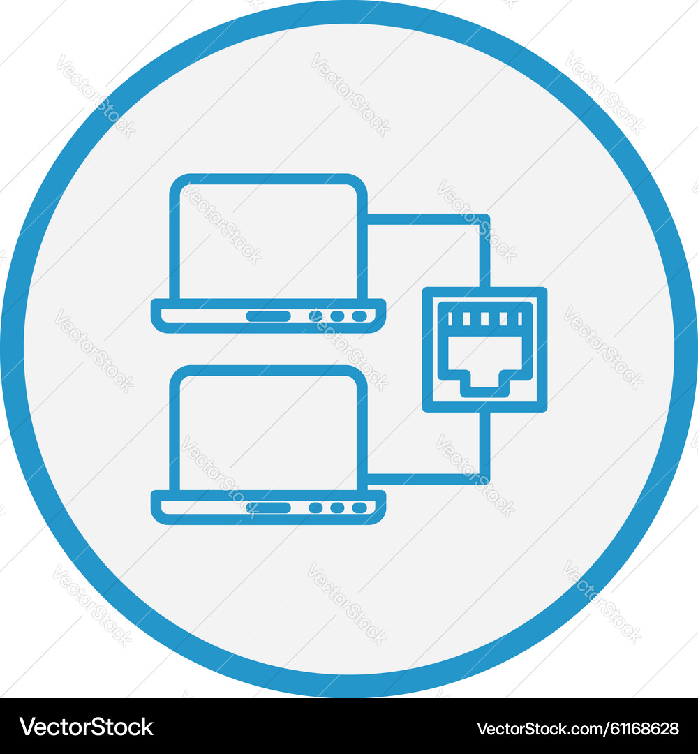 LAN Connection Icon (61168628) – Royalty-Free Vector | VectorStock