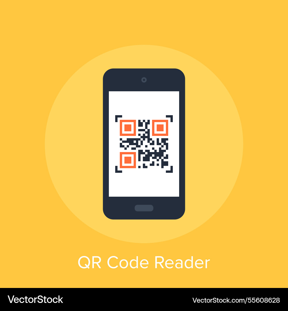 Qr code reader concept Qr code reader concept Vector Image
