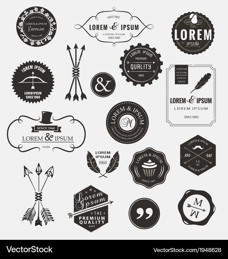 Vintage design elements Royalty Free Vector Image